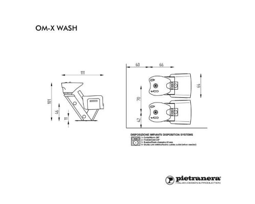 Мойка парикмахерская OM-X WASH