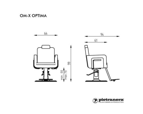 Кресло парикмахерское OM-X UNISEX OPTIMA